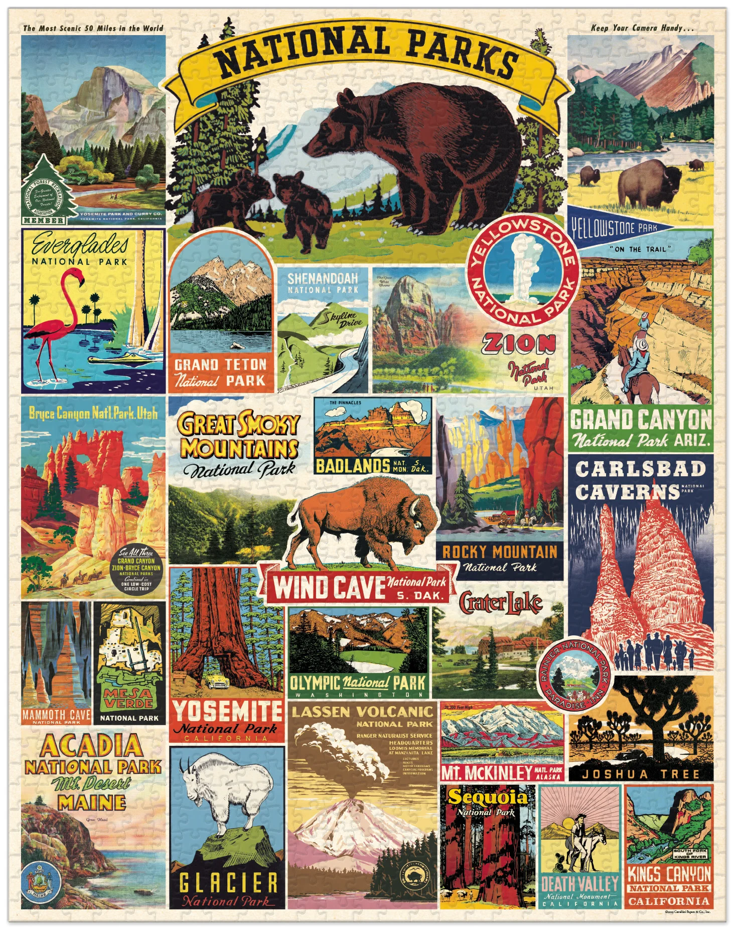 Puzzle Cavallini National Parks – Image 2