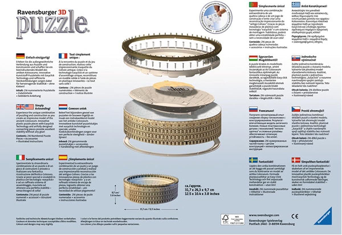 Puzzle 3D Ravensburger® Colisée – Image 5