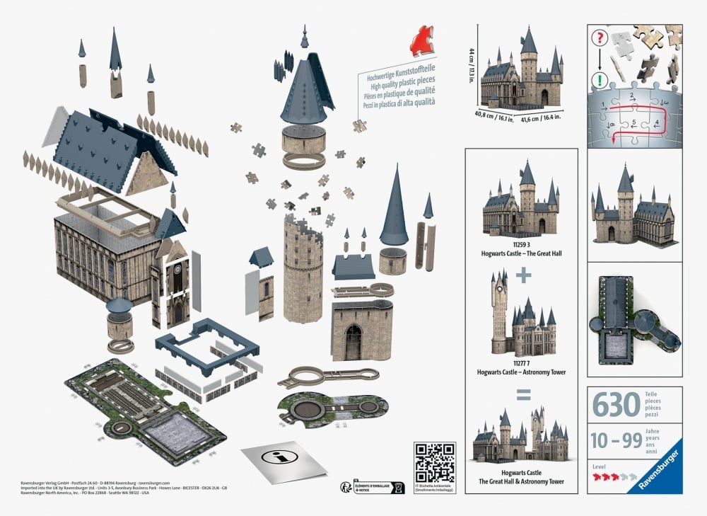 Puzzle 3D Ravensburger® Château de Poudlard Harry Potter – Image 2